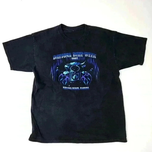 Vintage 2003 Y2K Harley-Davidson Daytona Bike Week Gator Tee Shirt - XXL - Picture 2 of 5